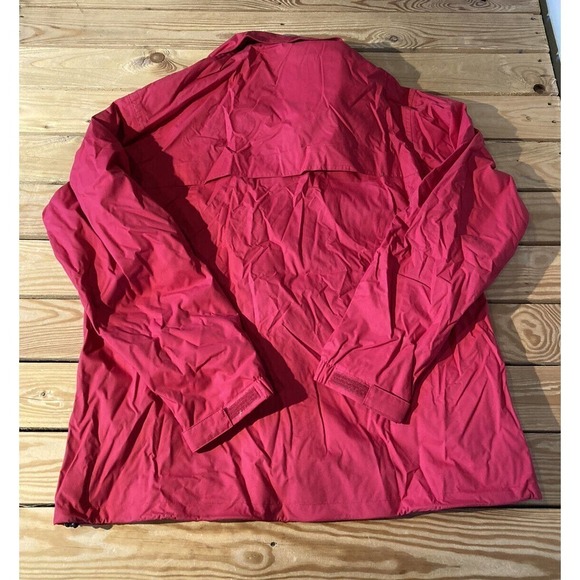 Aigle Hooded Jacket Size XL Women’s Red Full Zip - Picture 2 of 9